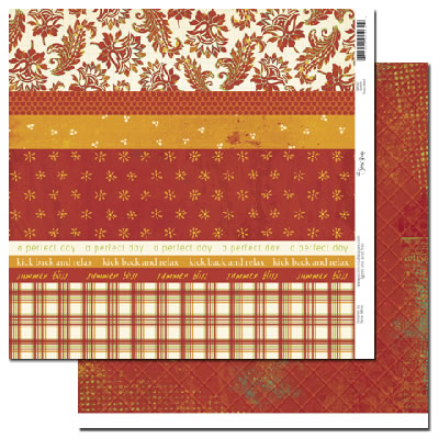 SRP Grafton Scrap Strip 1 12x12 paper  (pack of 5)